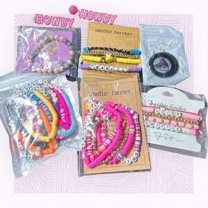 Taylor Swift Inspired Friendship Bracelet Earring Lot Eras Tour Heishi Bead Set‎